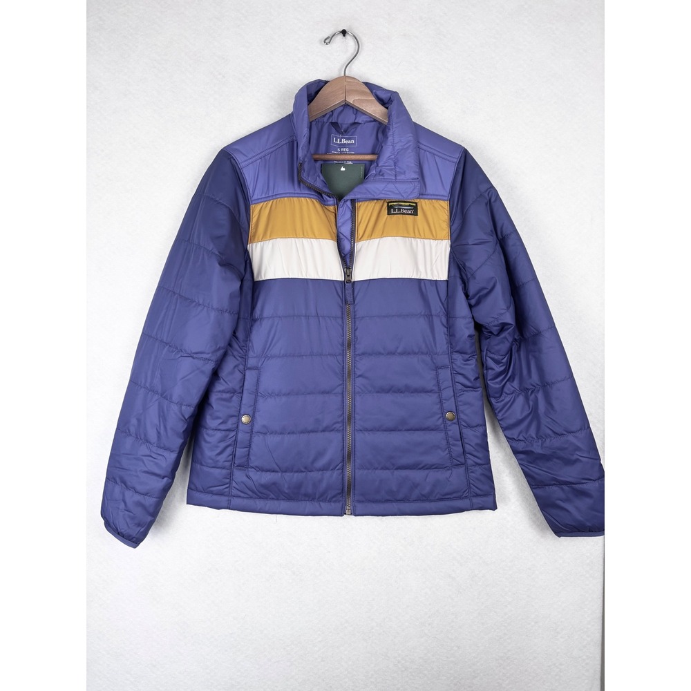 L.L. Bean Mountain Classic Puffer Jacket Women S Colorblock Insulated Retro 90s